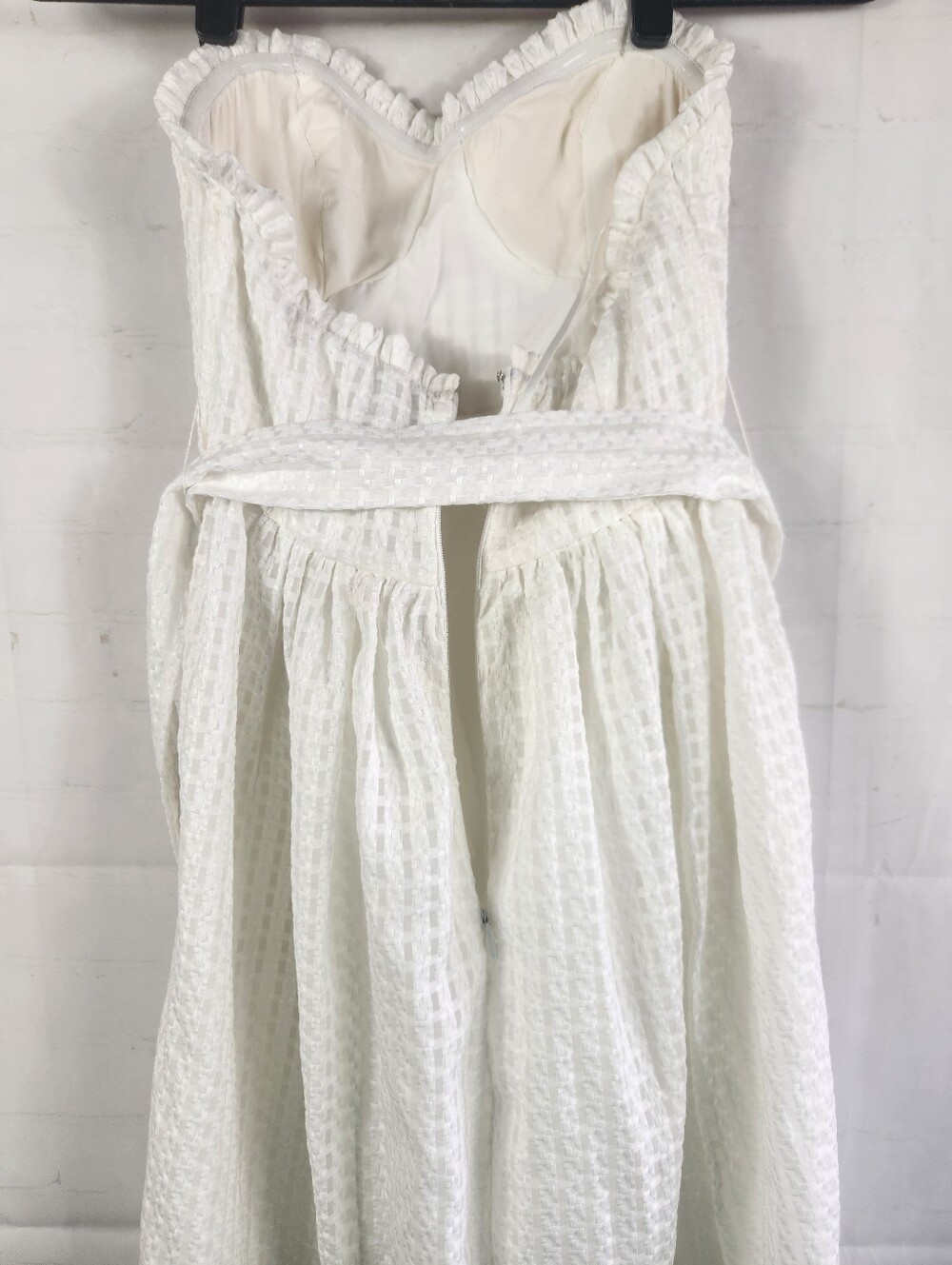 Hello Molly Winery Tour White Strapless Front Slit Midi Dress Size XS 2 - Picture 10 of 16